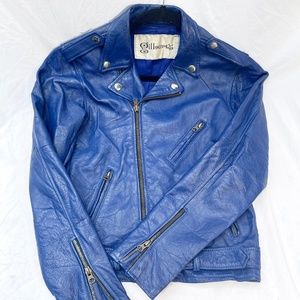 Vintage Gilbert's Leather Coat Biker Motorcycle Jacket
